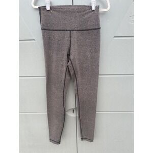 Lululemon Wunder Under Hi-Rise Full-On Luxtreme Mauve Dots Full Length SZ6 READ